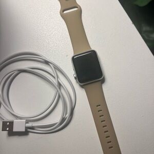 Series 3 Apple Watch with Tan Band